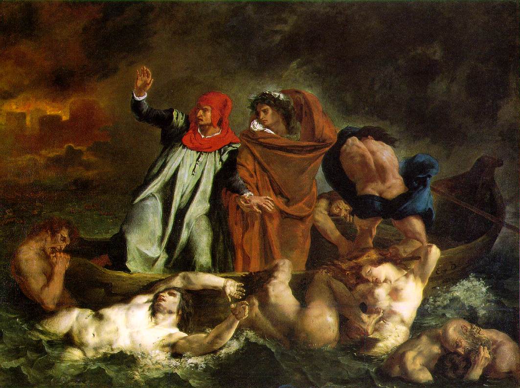 Dante y Virgilio en la representación de Eugene Delacroix – Scriptorium